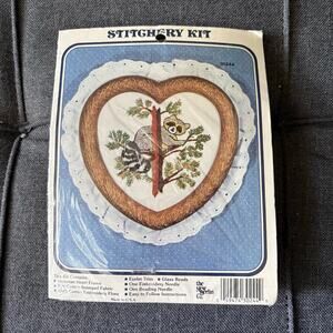 Raccoon Stitchery Kit Vintage Stamped Embroidery Kit by New Berlin Co - 1990s